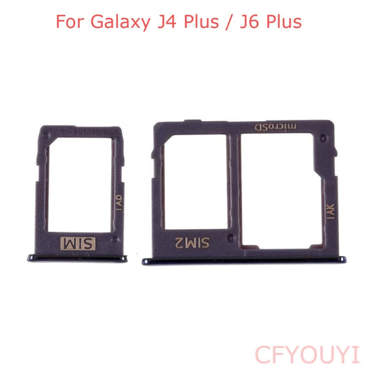 Replacement Sim Card Tray For Samsung Galaxy J4 Plus Black