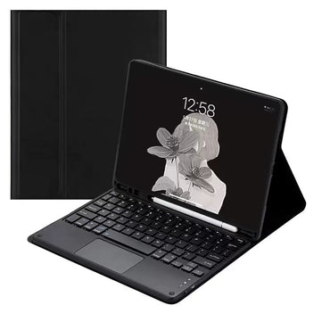 Detachable Bluetooth Keyboard Case With Pencil Holder, Backlight & Touch Pad For iPad 10th 10.9' / iPad 2025 Black