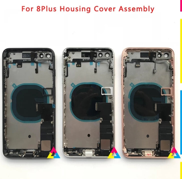No Logo Back Housing For iPhone 8 Plus 5.5" Rose Gold With Small Parts