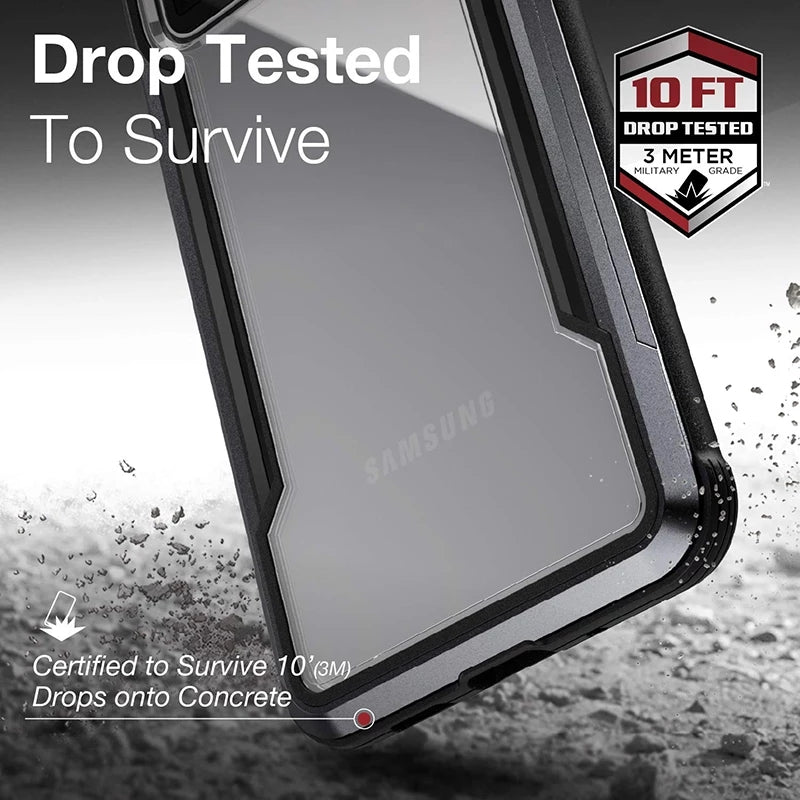 X-Doria Defense Shield 10 Feet Drop Tested Case For iPhone 15 Pro Black