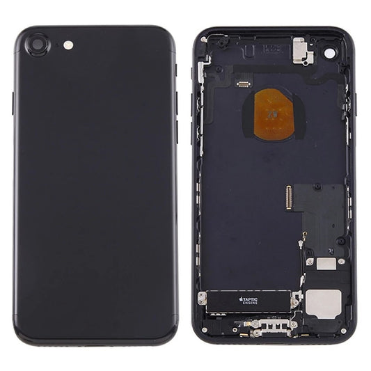 No Logo Battery Back Housing For iPhone 7 4.7" Black