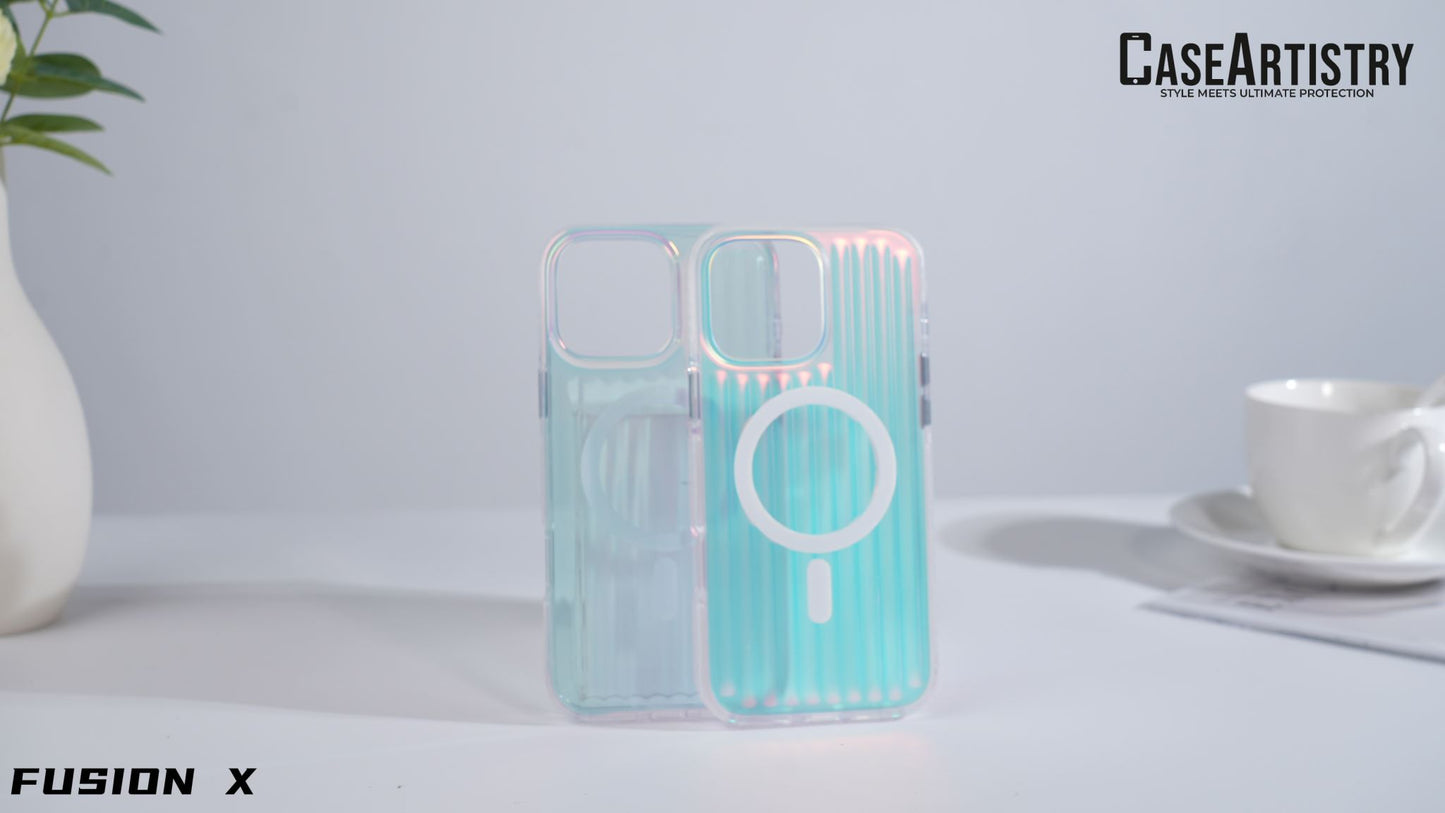Case Artistry Corrugated Pattern Mag Armor Fusion X iPhone 16
