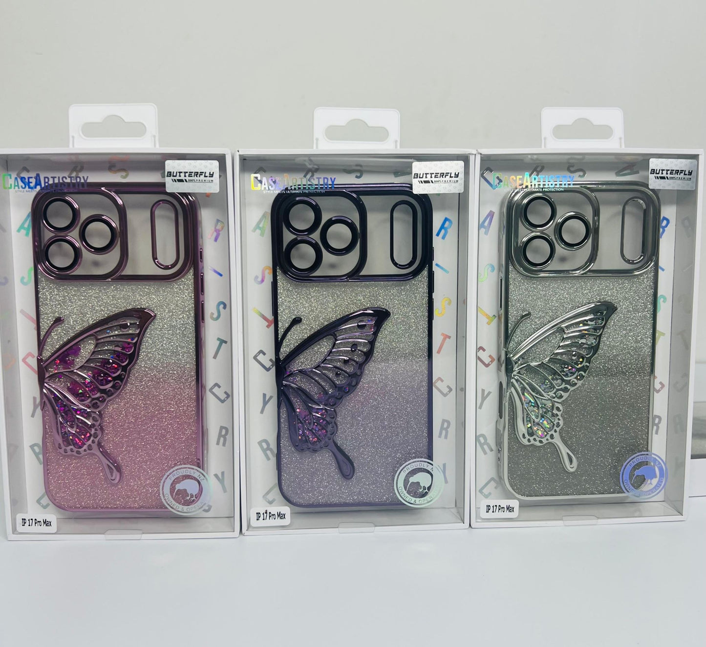 Case Artistry Sparkle Collection Butterfly Case For iPhone 17