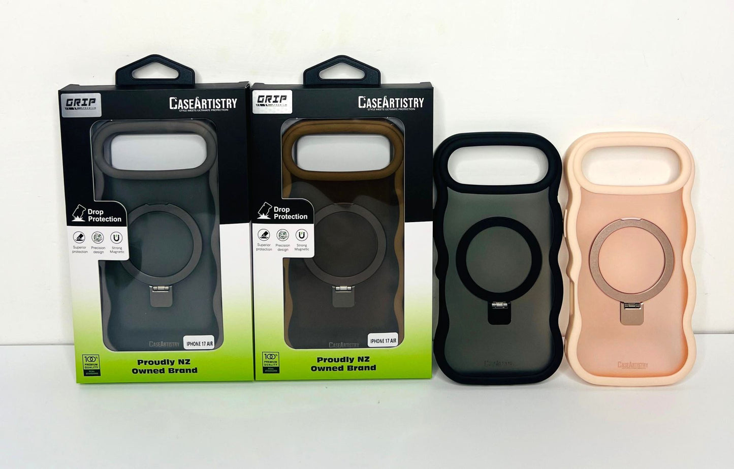 Case Artistry Magnetic Stand Grip Case For iPhone 17 Air