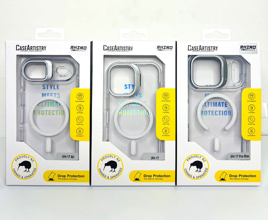 Case Artistry Magsafe Cam Ring Rhino Case For iPhone 17 Air Clear