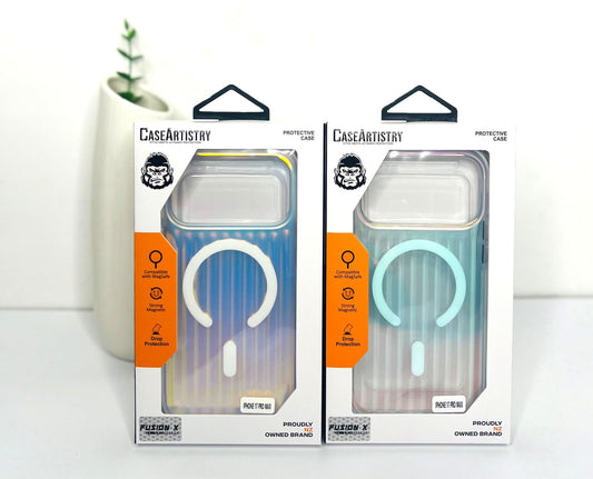 Case Artistry Corrugated Pattern Mag Armor Fusion X iPhone 17