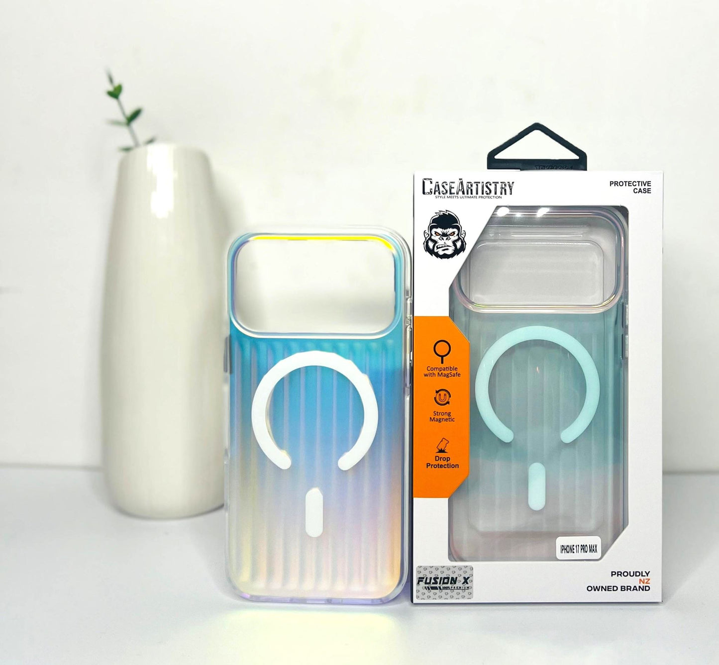 Case Artistry Corrugated Pattern Mag Armor Fusion X iPhone 17 Pro