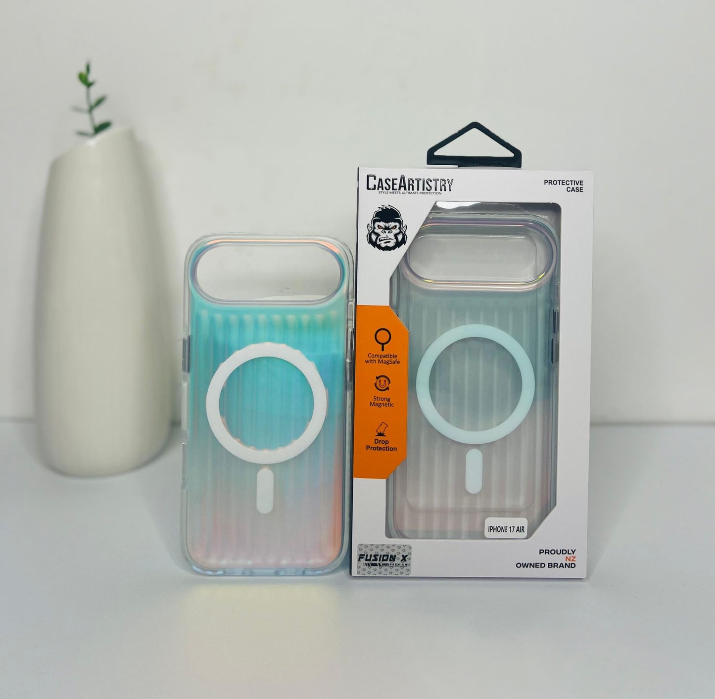 Case Artistry Corrugated Pattern Mag Armor Fusion X iPhone 17 Pro Max