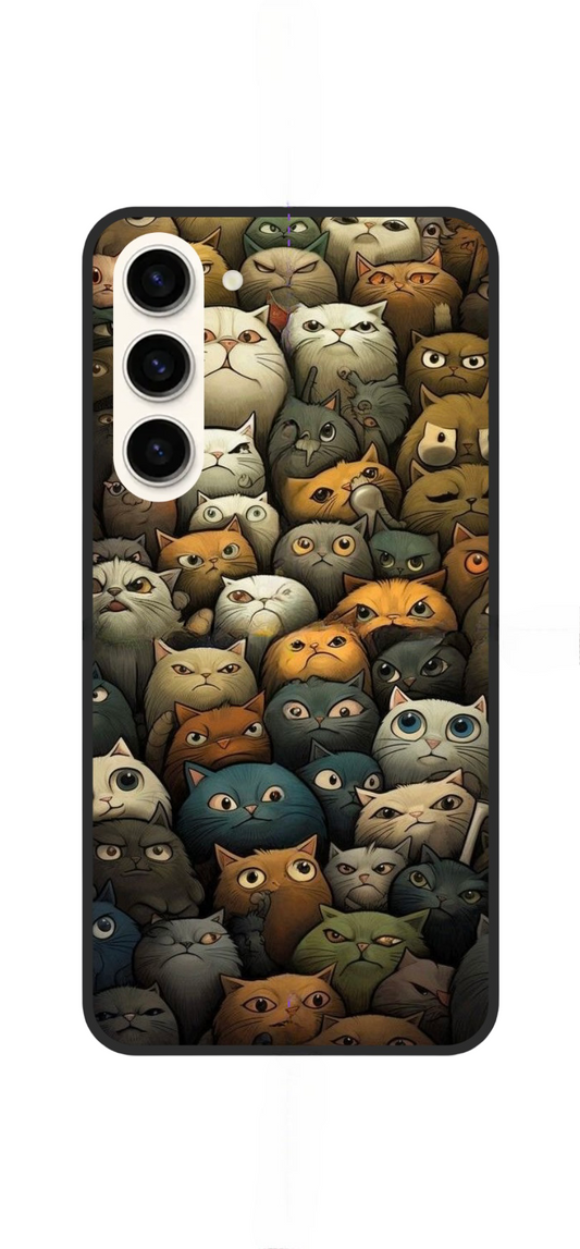 Angry Cats Printed Snap Case For Oppo A96 (5G) / 1+Nord 20 - POD