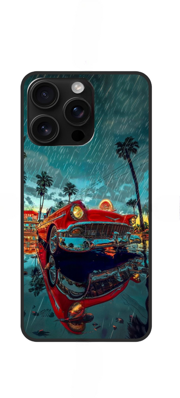 Classic Red Car Printed Snap Case For Oppo A32 (4G) / A53 / A53s - POD