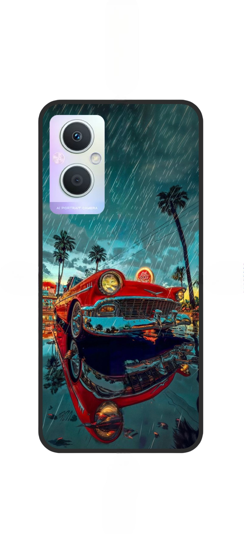 Classic Red Car Printed Snap Case For Oppo Reno 12F (4G/5G) - POD
