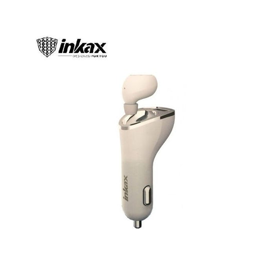 Inkax Car Mini Wireless Headset BL-09 White