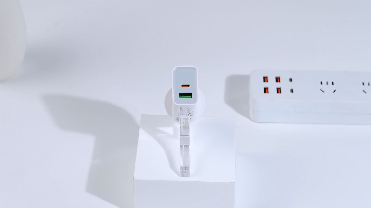 Power UP 20W + 18W USB + C Wall Adapter Charger