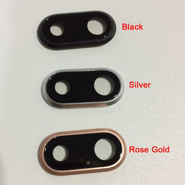 Replacement Back Camera Lens Cover Glass With Frame For iPhone 8 Plus 5.5"