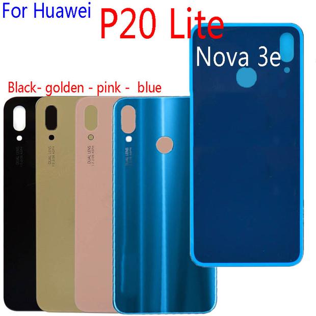 Replacement Back Glass For Huawei Nova 3E / P20 Lite Black