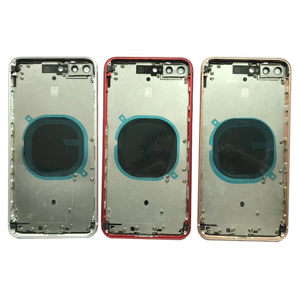 No Logo Battery Back Housing For iPhone 8 Plus 5.5" Red