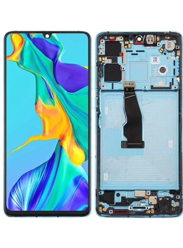 Replacement Lcd Screen Assembly With Frame For Huawei P30 Blue Oled