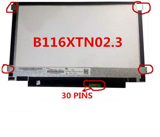 Replacement Super Slim LED For 11.6inch 30pin B116XTN02.3 SIDE SCREW