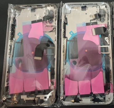 No Logo Back Housing For iPhone XS Black With Small Parts