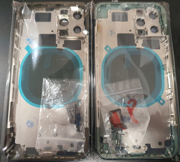 No Logo Middle Frame Back Housing With Glass For iPhone 11 Pro Gold