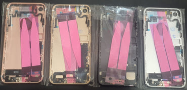 No Logo Back Housing For iPhone 7 4.7" Black With Small Parts