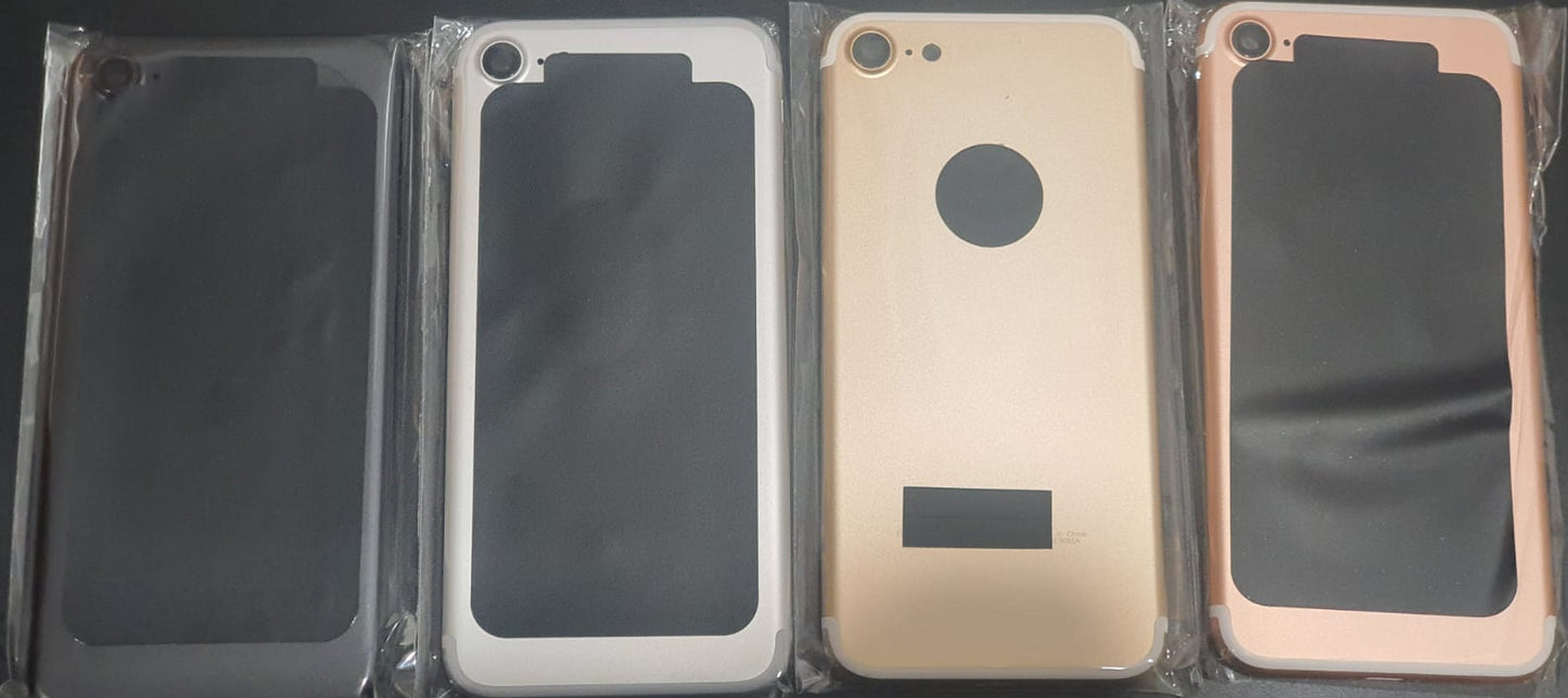 No Logo Back Housing For iPhone 7 4.7" Silver With Small Parts