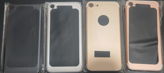 No Logo Back Housing For iPhone 7 4.7" Silver With Small Parts