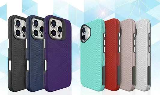 Triangle Texture Design Drop Tested Case For iPhone 14 Plus Black