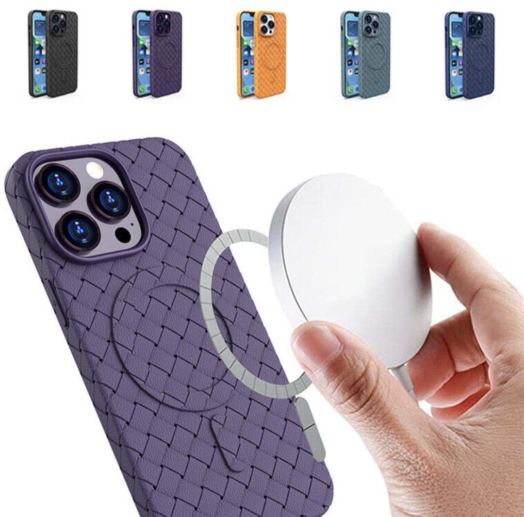 JR-BP005 Braided TPU Magnetic case for iP15 Pro Max-6.7 inch orange