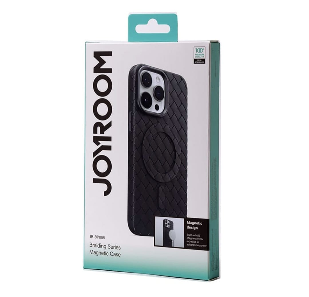 JR-BP005 Braided TPU Magnetic case for iP15 Pro Max-6.7 inch orange