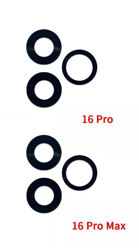 Replacement Back Camera Lens Glass For iPhone 16 Pro / 16 Pro Max Black