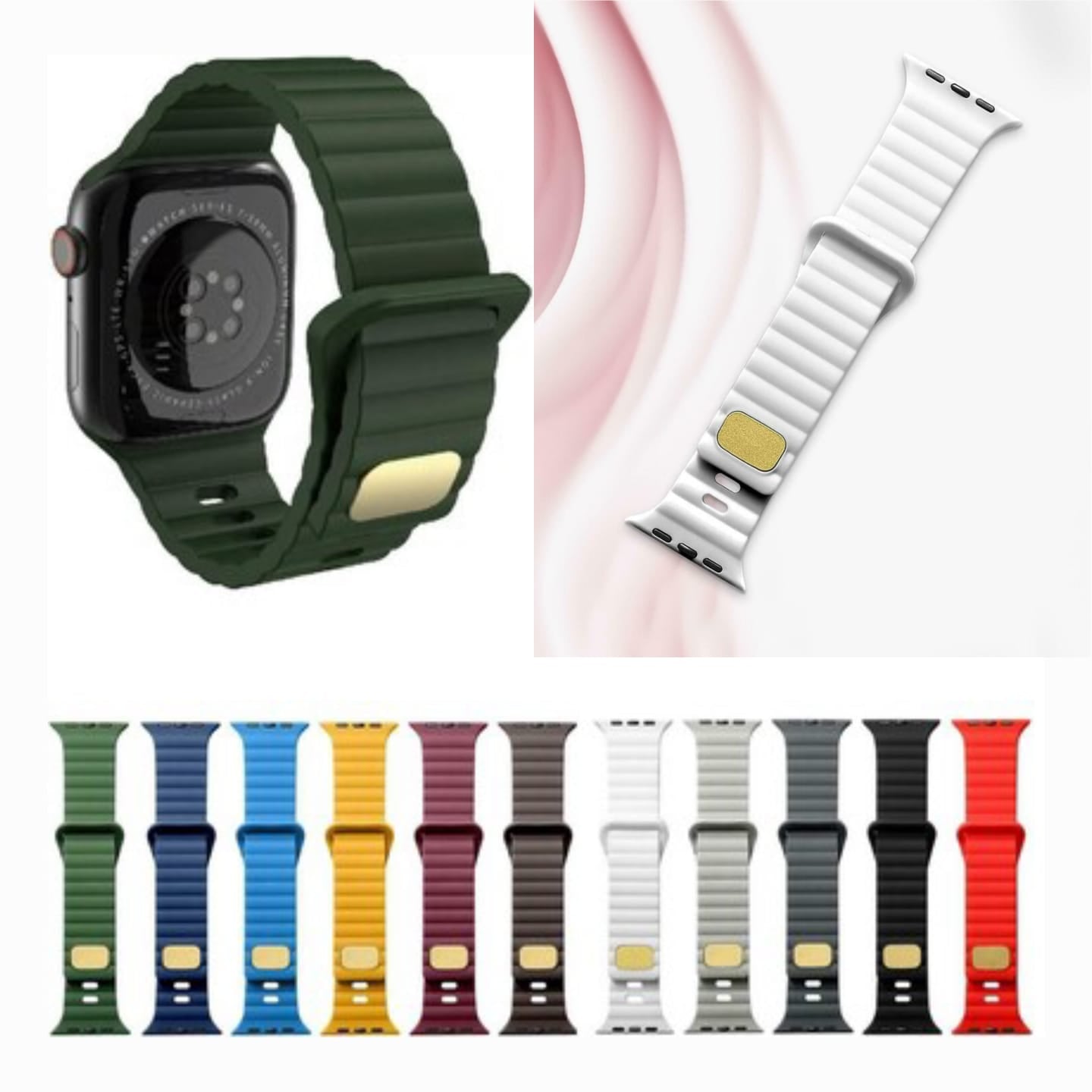 Silicone iWatch iWatch Band / Strap 42 / 44 / 45 / 46 (S10) / 49mm