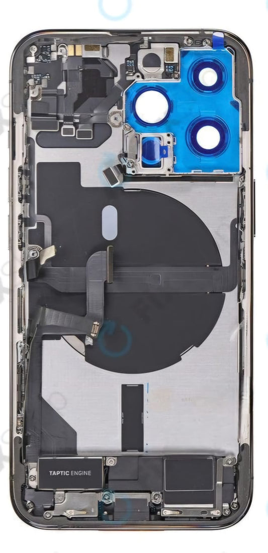 No Logo Back Housing iPhone 13 Pro Silver With OEM Small Parts & NFC