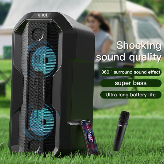 Soonbox Colorful Outdoor Bluetooth Speaker with Microphones 120W