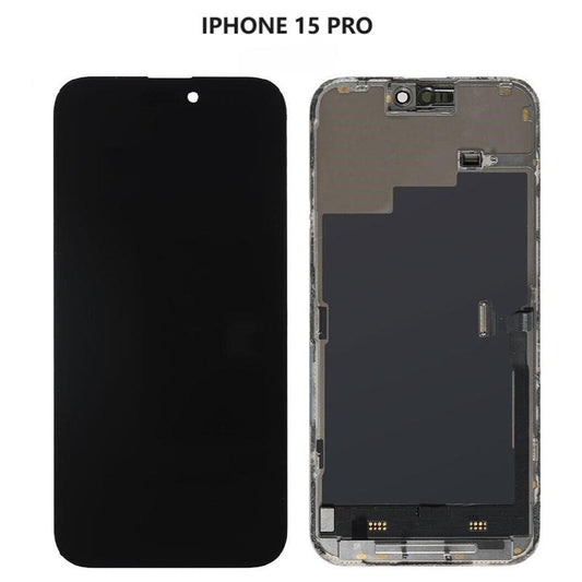 Replacement Lcd Screen For iPhone 15 Pro Black Refurbished
