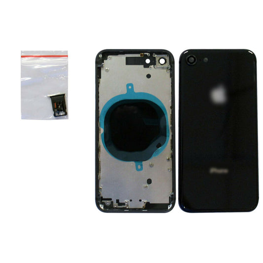 No Logo Battery Back Housing For iPhone 8 4.7" Black