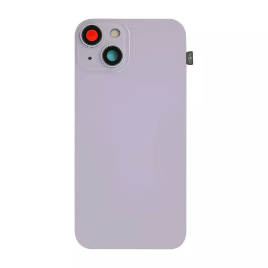 No Logo Back Glass With Brackets and NFC Flex For iPhone 14 6.1" Purple