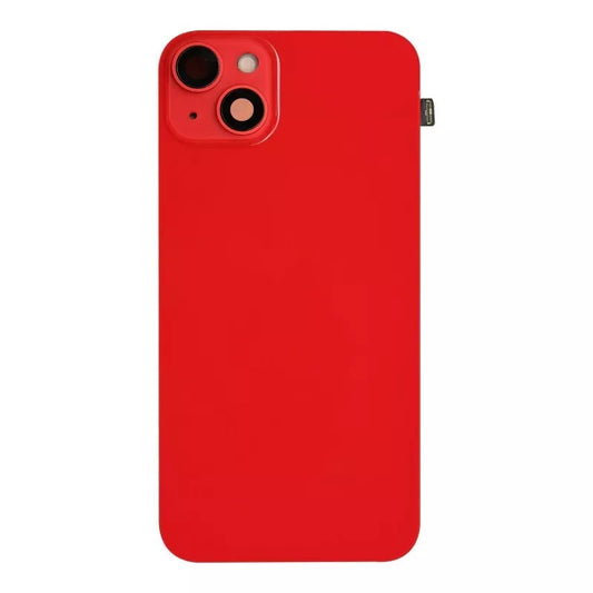 No Logo Back Glass With Brackets and NFC Flex For iPhone 14 Plus Red