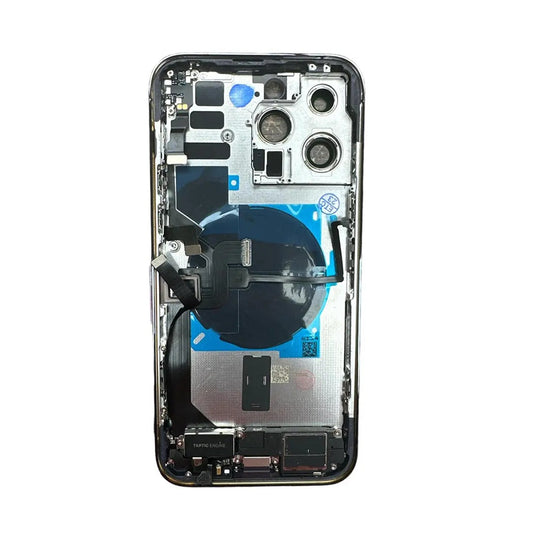 No Logo Back Housing iPhone 14 Pro Max Purple With OEM Small Parts & NFC