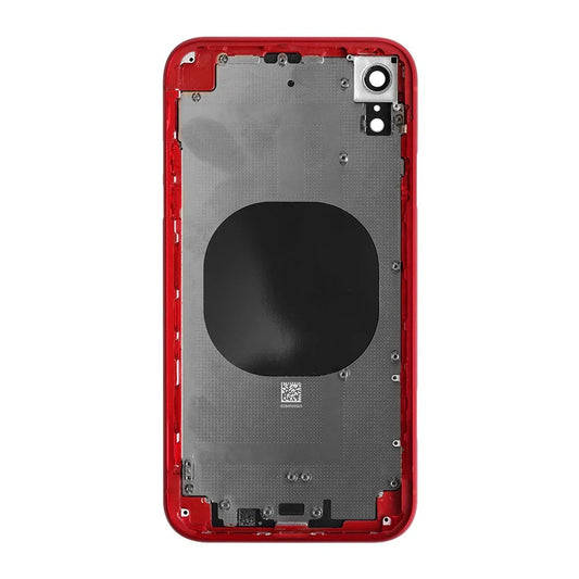 No Logo Middle Frame Back Housing With Glass For iPhone XR Red