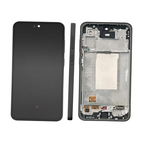 Replacement Lcd Screen With Frame for Samsung Galaxy A36 5G Black OEM