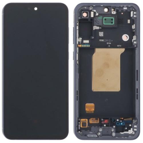 Replacement Lcd Screen With Frame for Samsung Galaxy A55 5G Black Oled