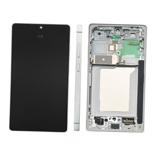 Replacement Lcd Screen with Frame Samsung Galaxy S25 Plus Silver OEM