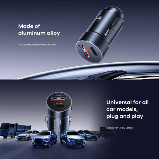 REMAX Tangee Series 3A 1A+1C Multi Compatible Car Charger RCC361