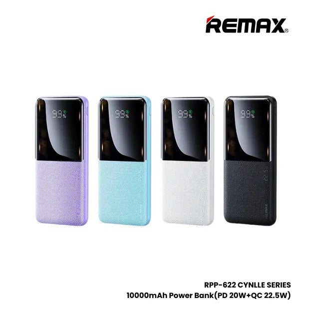 REMAX Cynlle Series PD 20W+QC 22.5W Fast Charging Power Bank 10000mAh RPP-622