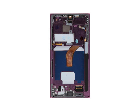 Replacement Lcd Screen with Frame Samsung Galaxy S22 Ultra Purple Soft Oled