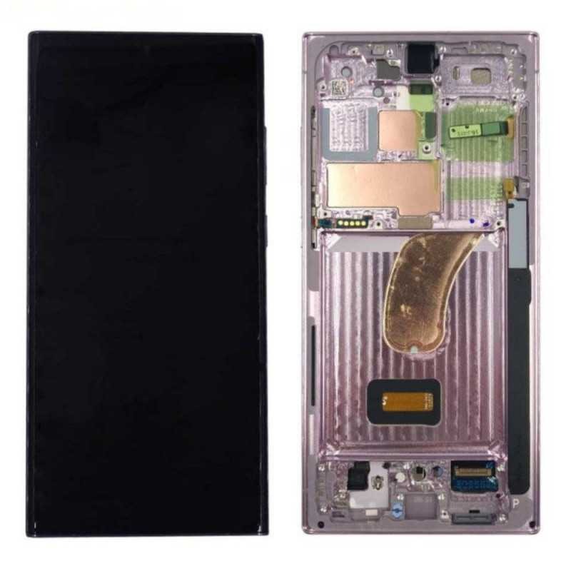 Replacement Lcd Screen with Frame Samsung Galaxy S23 Ultra Purple Soft Oled