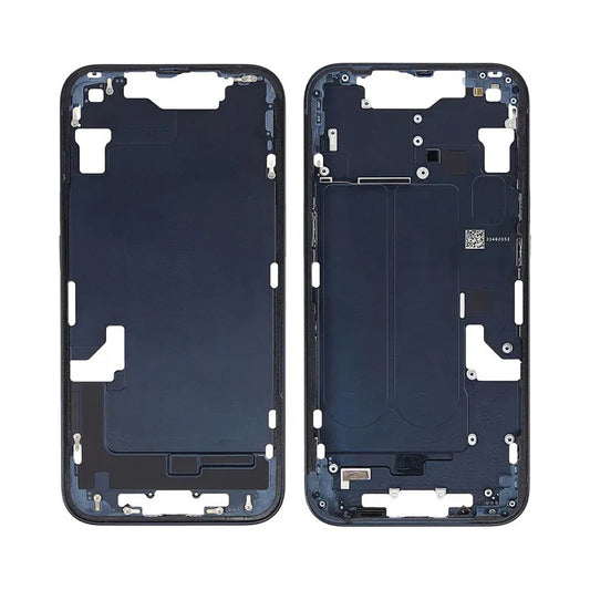 No Logo Middle Housing iPhone 16e Black With OEM Small Parts