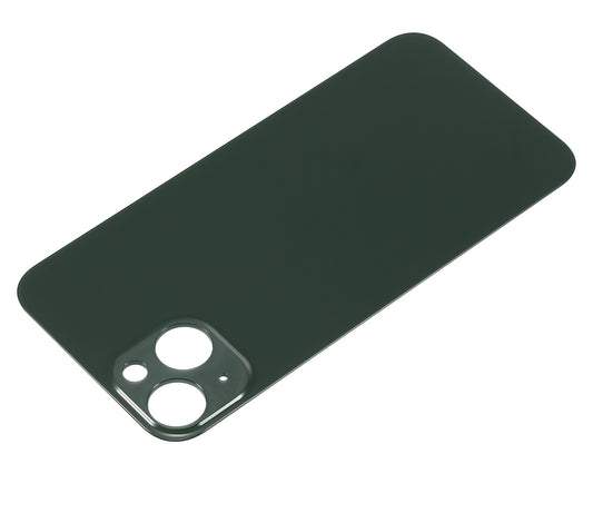 No Logo Back Glass For iPhone 13 Mini 5.4" Green (Big Cam Lens Hole)
