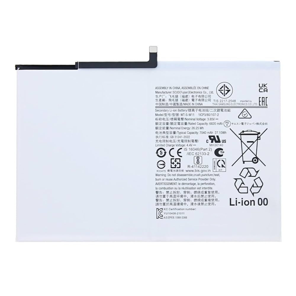 Replacement Battery For Samsung Galaxy Tab A9 Plus SM-X210 X215